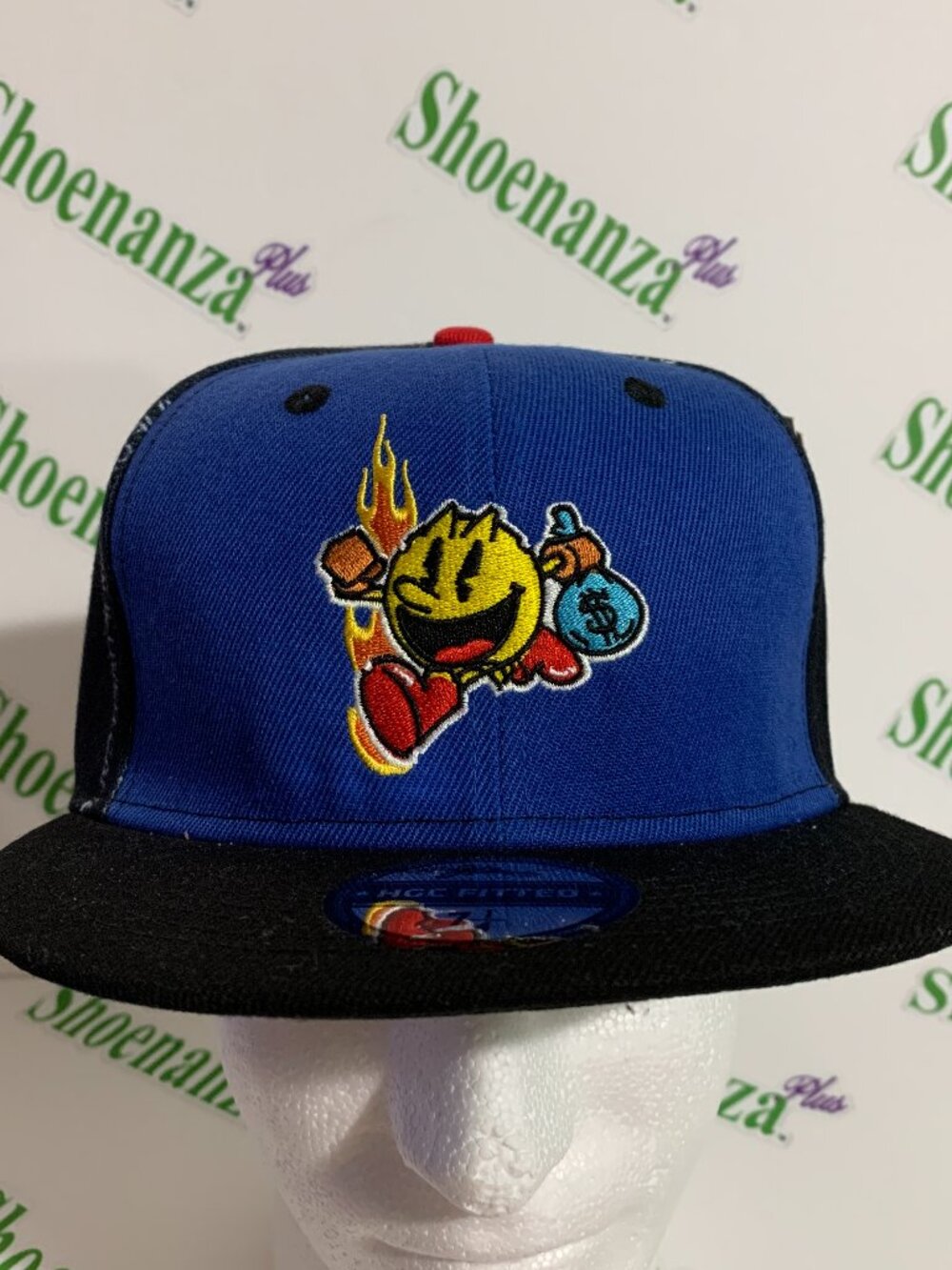 Headgear Classics Hat Fitted Bandai Super Pac-Man Money Bag Game Over Cap 7 1/4